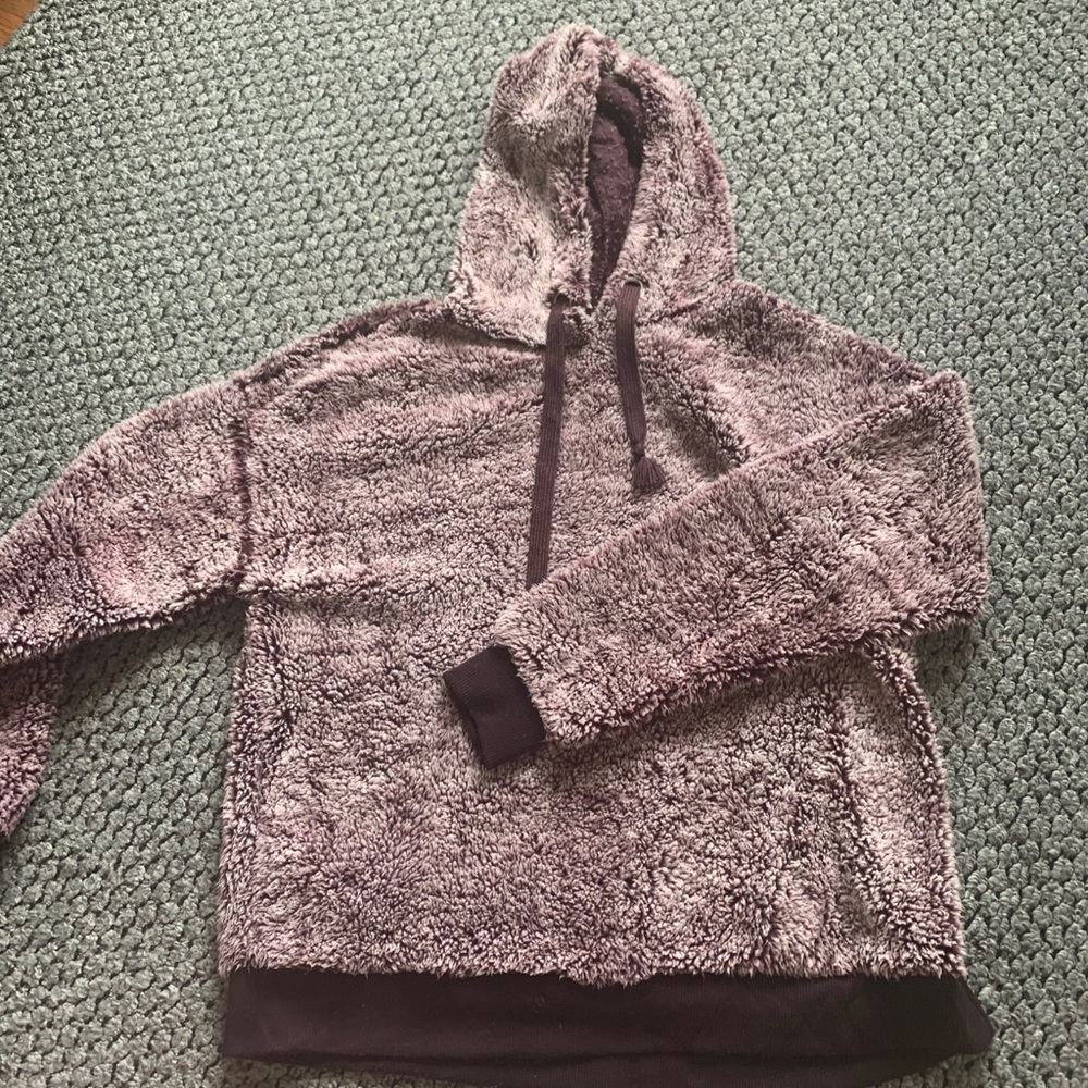 Burgundy-Purple Poof Hoodie